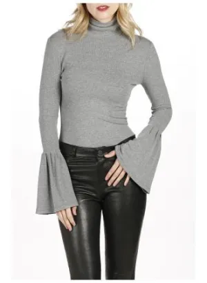 Paige Premium Denim- Kenzie Turtleneck Dark Heather Grey